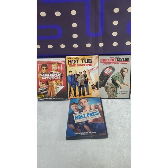 4 Comedy DVD Starsky & Hutch Hot Tub Time Machine Drillbit Taylor Hall Pass - Picture 1 of 16